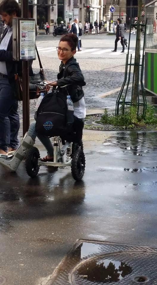 KneeRover PRO All Terrain Knee Scooter with Shock Absorber, Silver customer photo 1