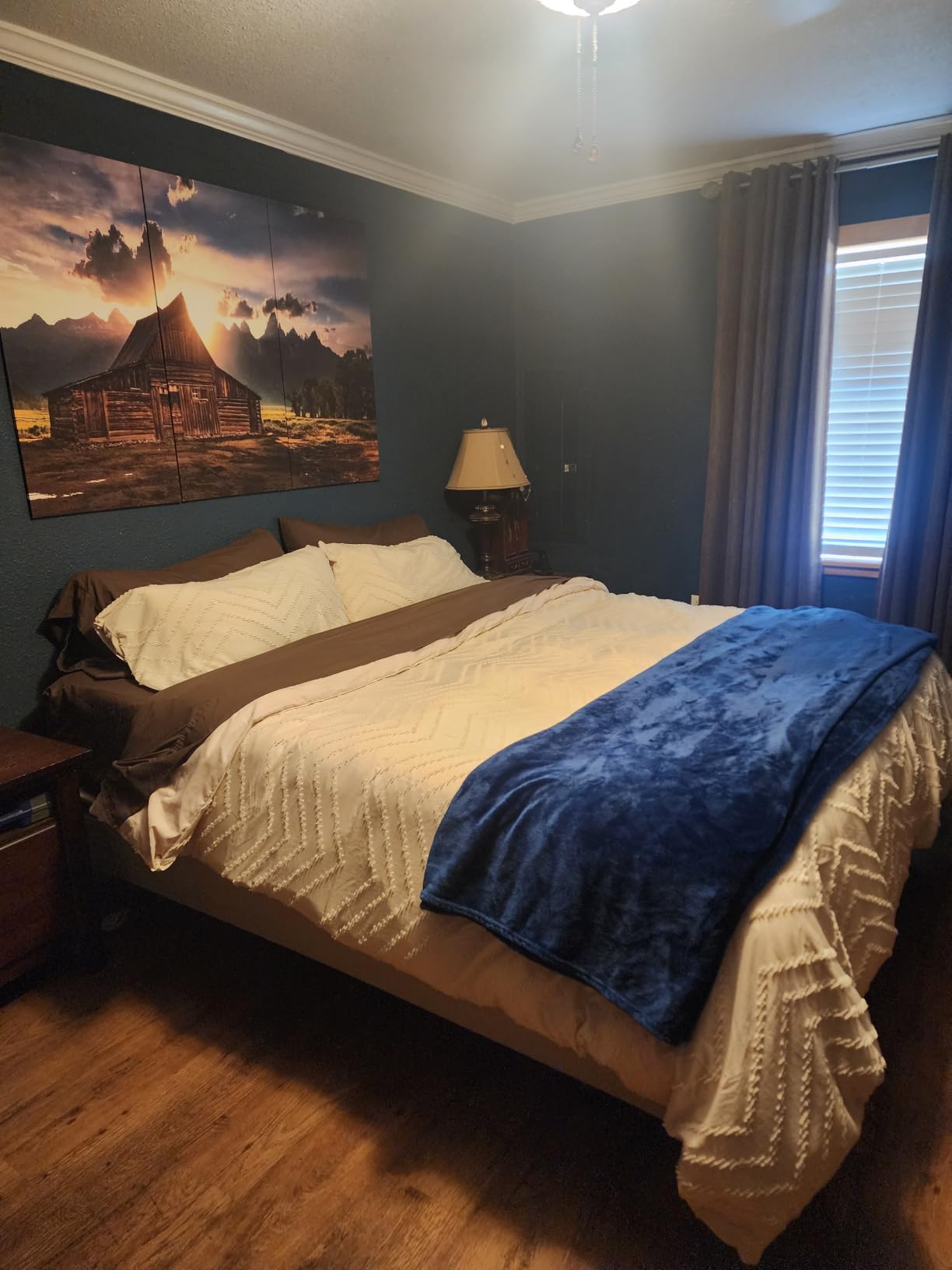 SNOWMAN Premium Down Comforter Queen Size, Khaki Duvet Insert All Season customer photo 1