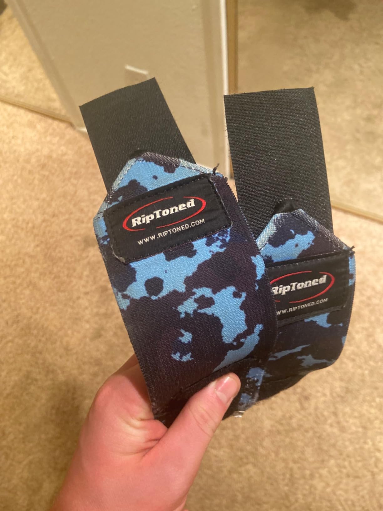 Rip Toned Wrist Wraps for Weightlifting – USPA & USAPL Approved – Stiff or Flex – 18