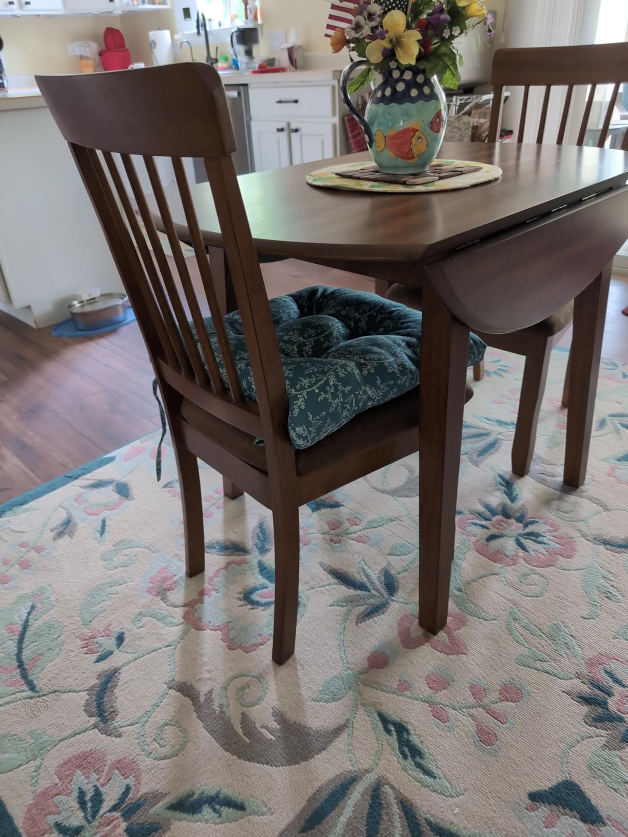 Signature Design by Ashley Small Round Drop Leaf Dining Table, Brown customer photo 1