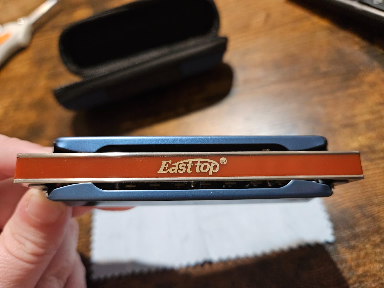 East top Harmonica Key of C, 10 Holes 008K Diatonic Mouth Organ with Blue Case, Standard Harmonica For Adults, Professionals, Beginners and Students, as a Gift customer photo 2