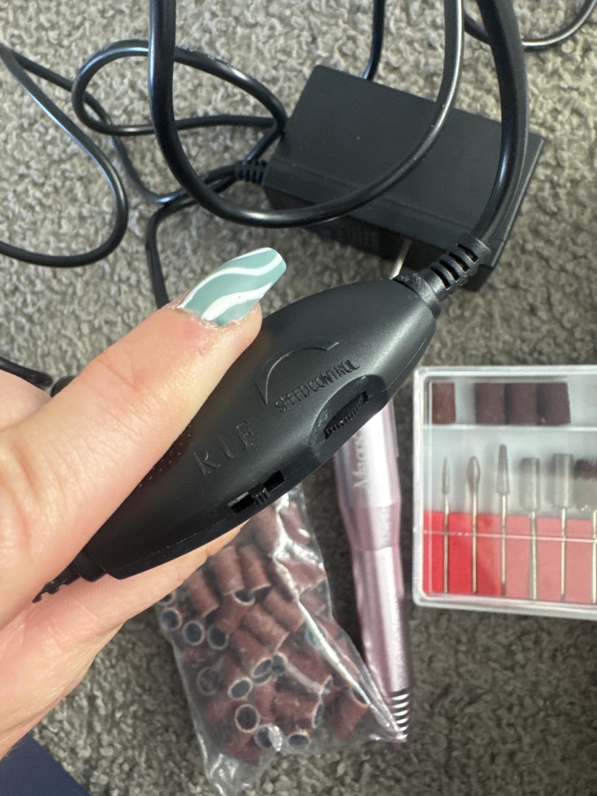 MelodySusie PC120B Pen Nail Drill with Compact AC Adapter Kit customer photo 2