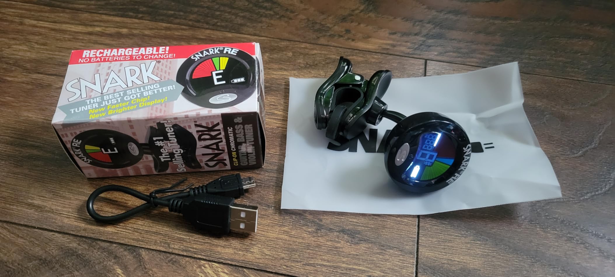 Snark SN5X Clip-On Chromatic Tuner for Guitar Bass and Violin customer photo 2