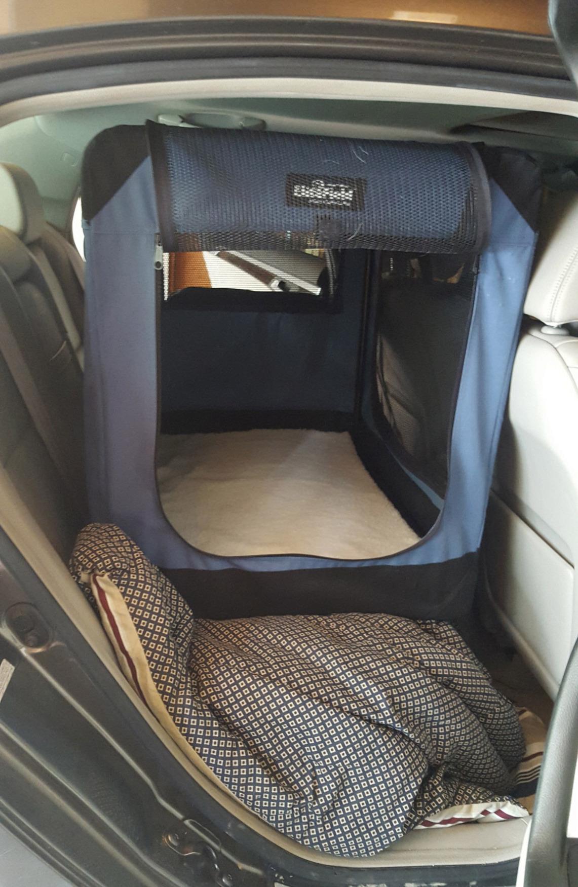 EliteField 3-Door Soft Dog Crate with Bed & Carrying Bag (2-Year Warranty) customer photo 1