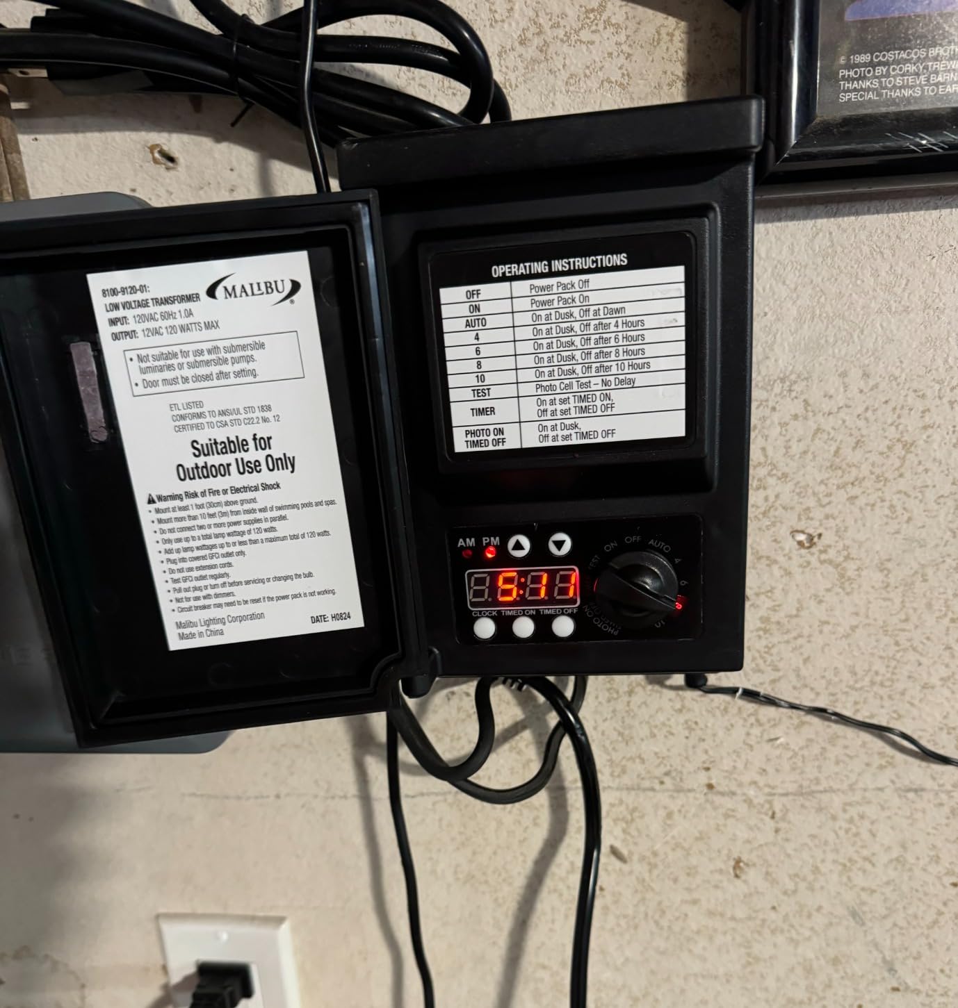 Malibu 120 Watt Power Pack with Sensor and Weather Shield for Low Voltage Landscape Lighting Spotlight Outdoor Transformer 120V Input 12V Output 8100-9120-01 customer photo 2
