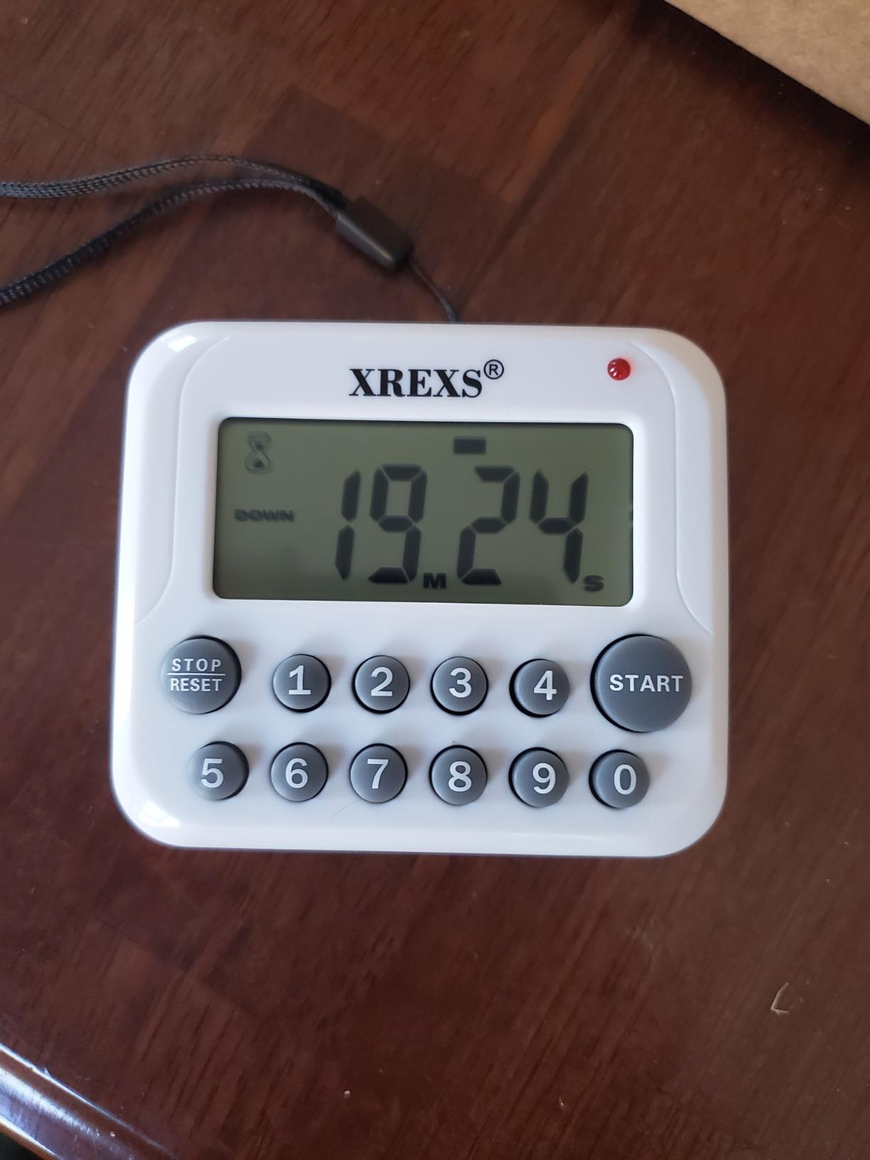 XREXS 4 Channel Digital Kitchen Timer Clock with Large LCD Display customer photo 1