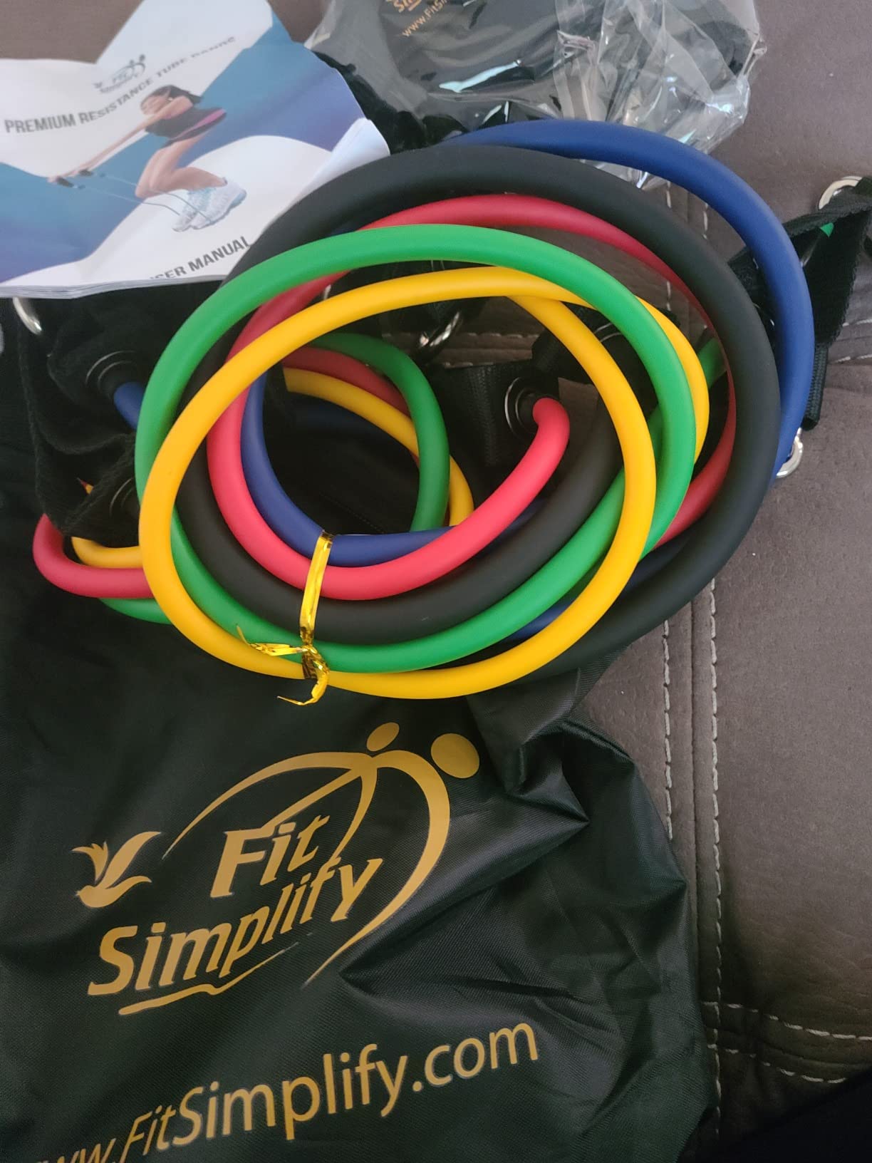 Fit Simplify Resistance Tube Bands 12 Piece Set with Instruction Booklet customer photo 2