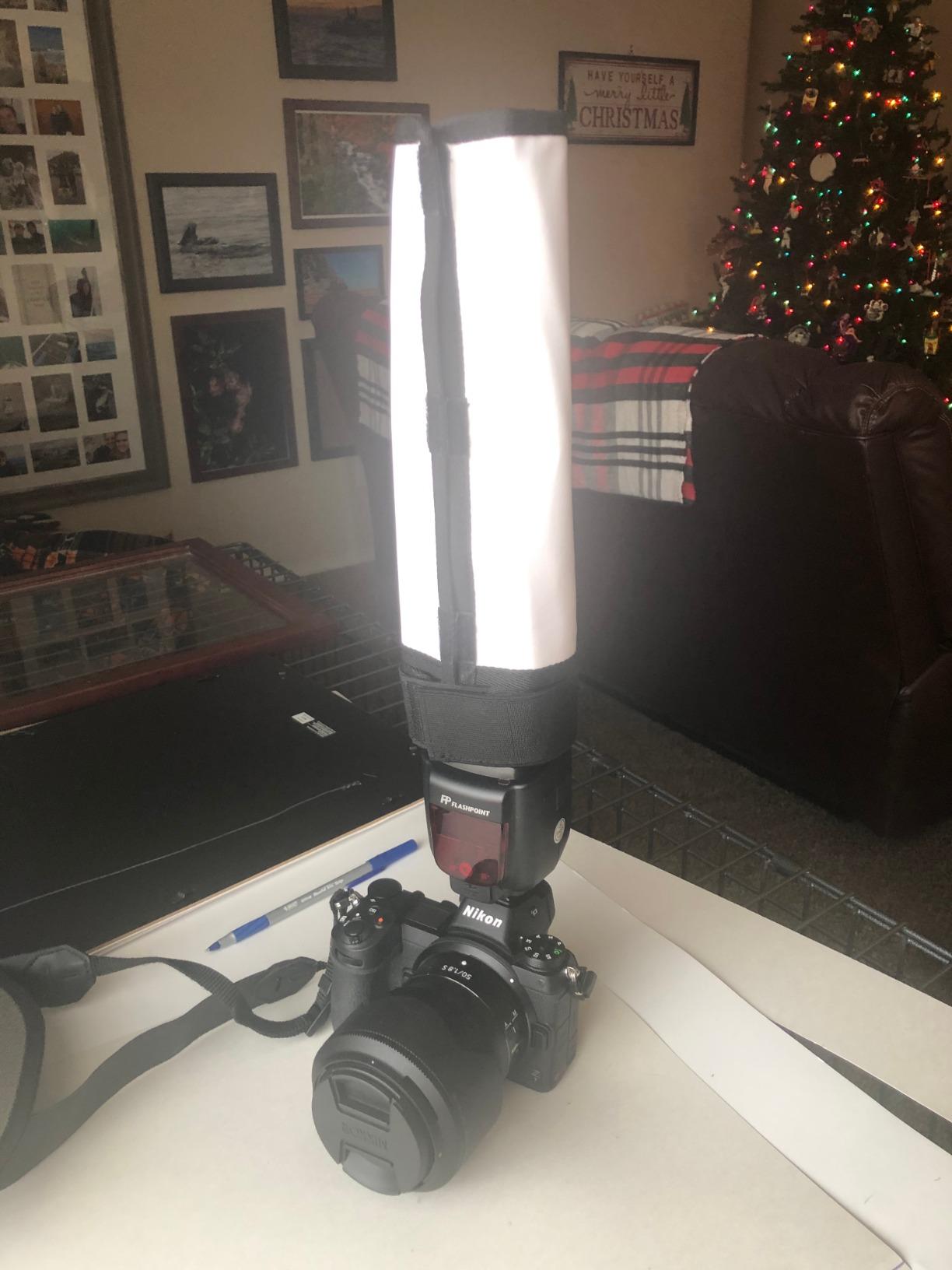 waka Flash Diffuser Reflector Kit - Bend Bounce Flash Diffuser Silver/White customer photo 1