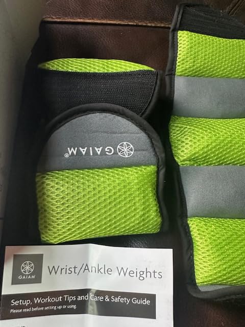 Gaiam Ankle Weights, Wearable Bracelet to Strengthen, Tone & Sculpt, Adjustable Ankle Weights for Women & Men for Yoga, Dance, Pilates, Barre, Cardio, Home & Gym Use customer photo 1