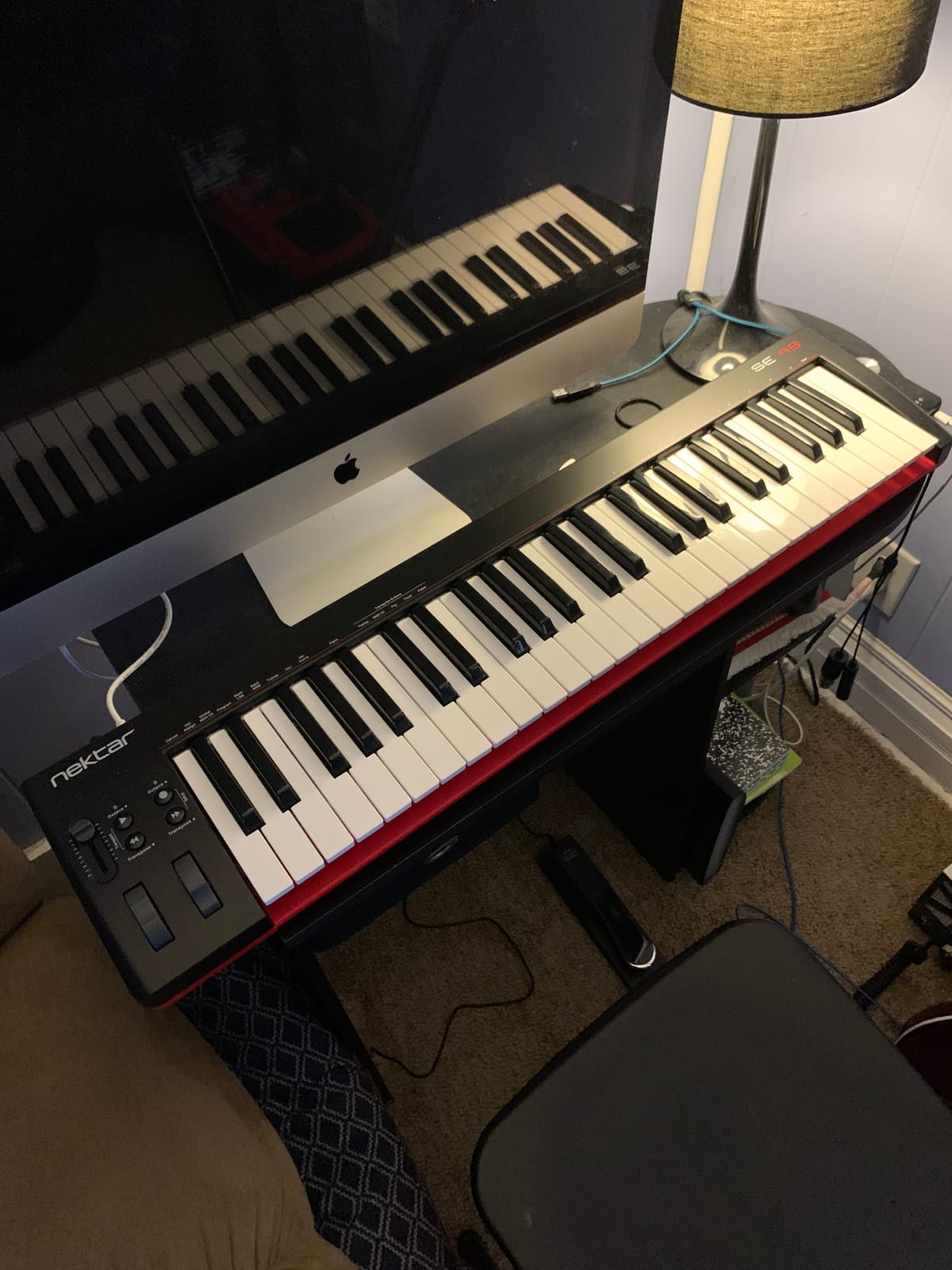 Nektar, 49-Key Midi Controller (SE49),Black white Grey customer photo 1