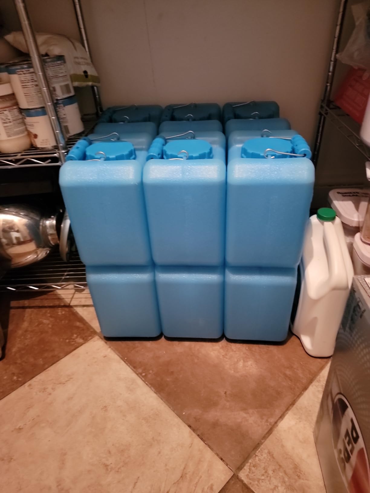 WaterBrick International WaterBrick Water Storage Containers for Emergency Water Storage | 6-Pack of Stackable 3.5 Gallon Water Container Bricks | Food-Grade HDPE Plastic | BPA-Free | STD Blue customer photo 1