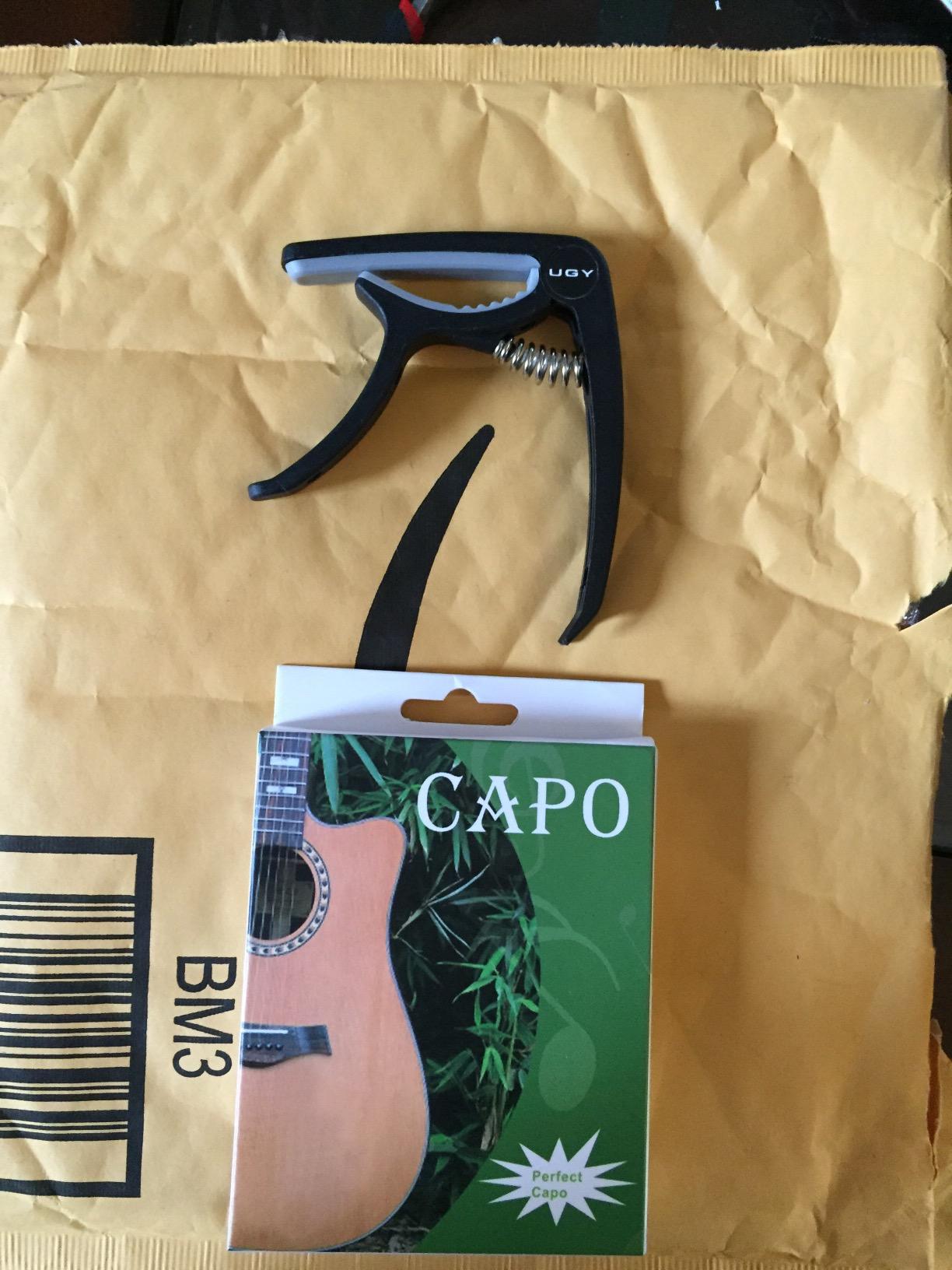 UGY Guitar Capo for Acoustic/Electric Guitar & Ukulele - Black with 5 Picks customer photo 1
