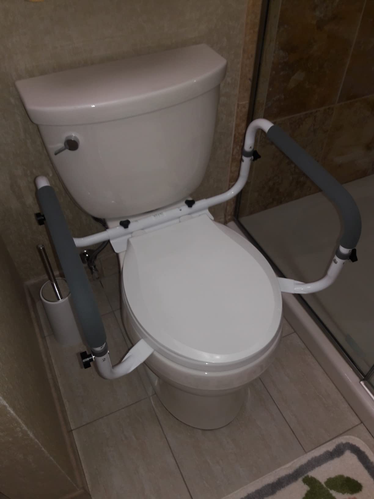 Vive Toilet Safety Rail - Adjustable Grab Bar - Compact Support Frame customer photo 1