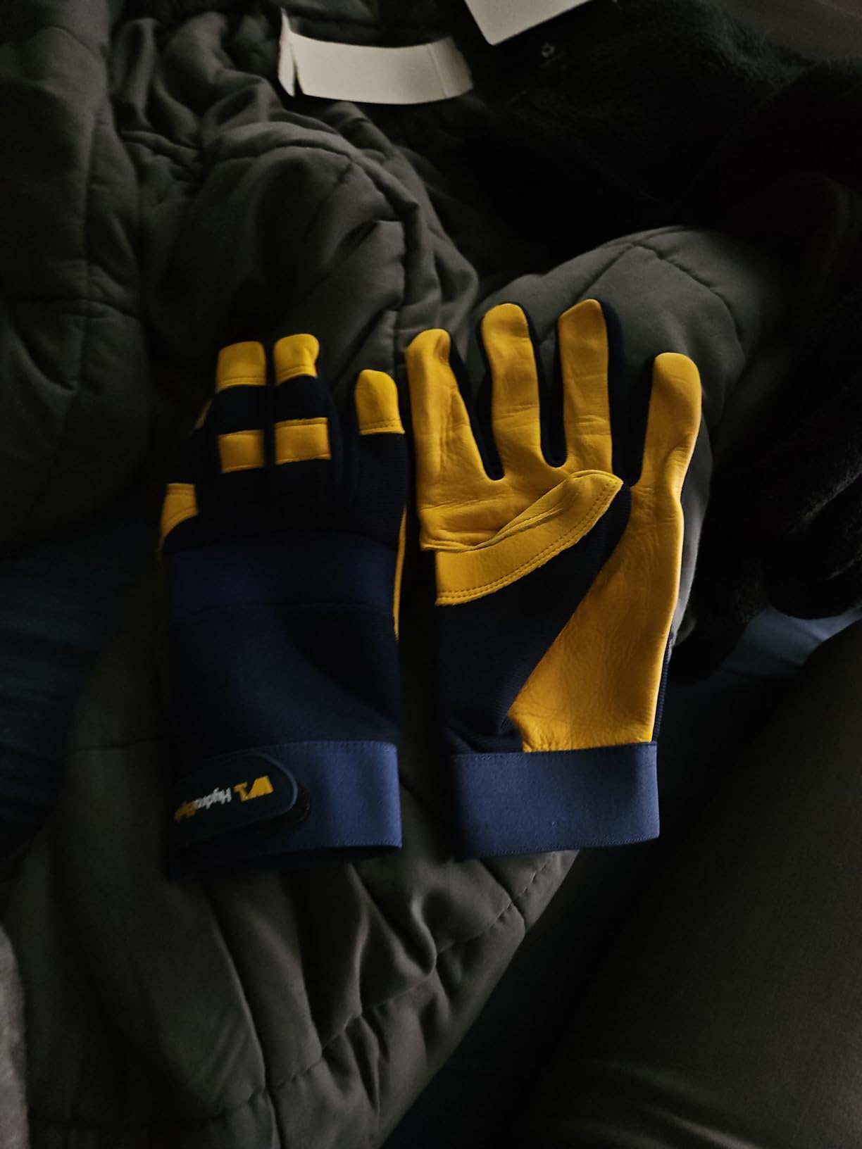 Wells Lamont Men's Leather Palm Work Gloves – HydraHyde Water-Resistant Leather, Flexible Spandex Back, Adjustable Closure customer photo 2