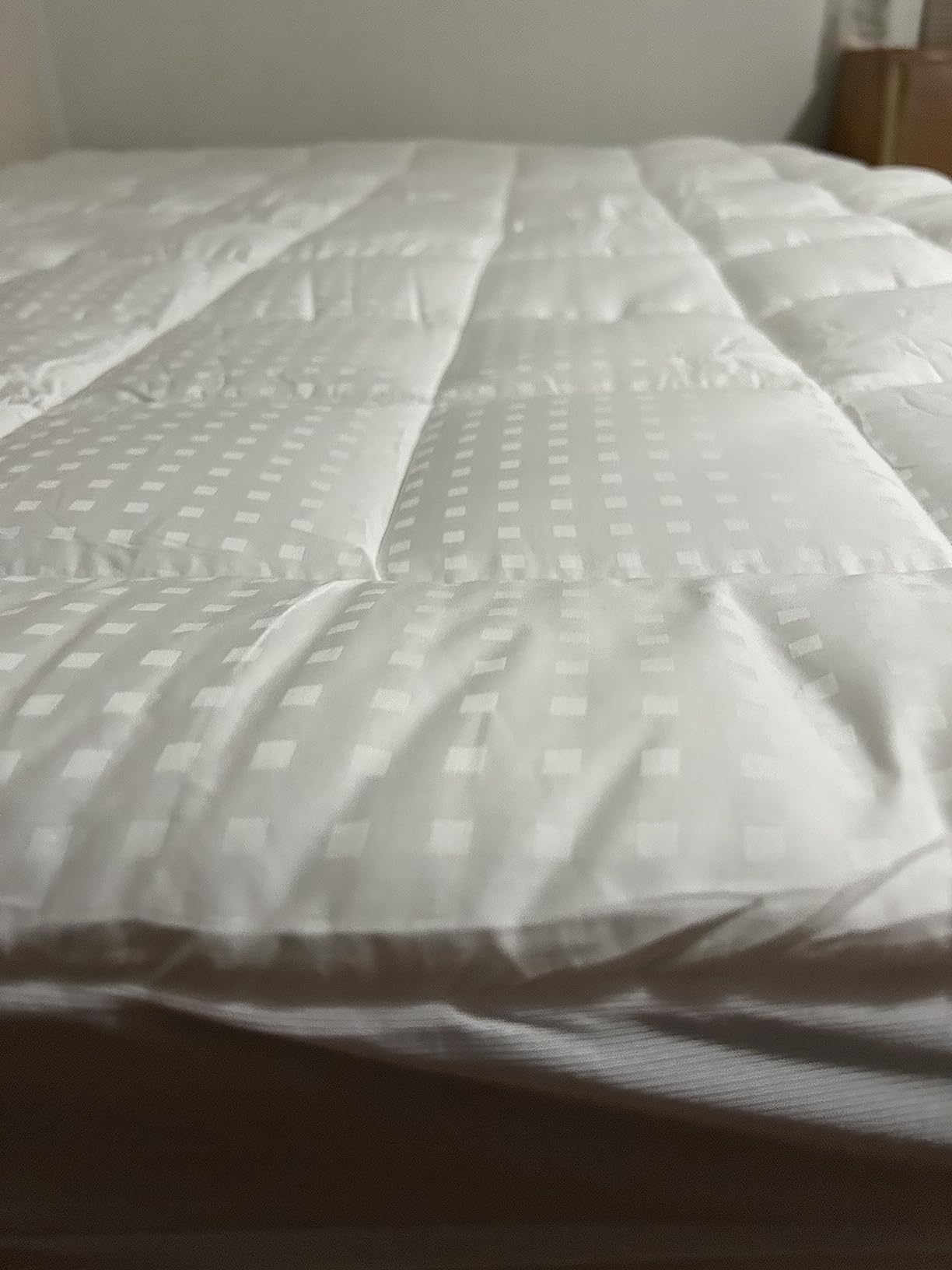 EASELAND Queen Size Mattress Pad Cotton Pillow Top Mattress Topper White customer photo 2
