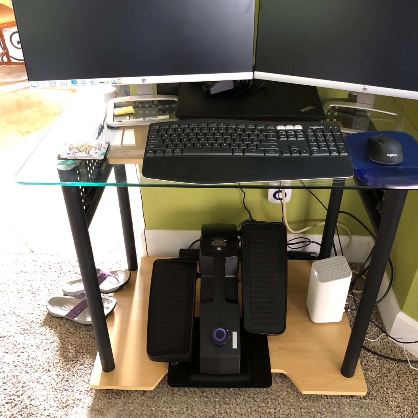 Cubii JR1, Under Desk Elliptical, Under Desk Bike Pedal Exerciser, Seated Elliptical, Work from Home Fitness, Mini Elliptical Machines for Home Use, Cubii Exerciser for Seniors, Desk Exercise customer photo 1
