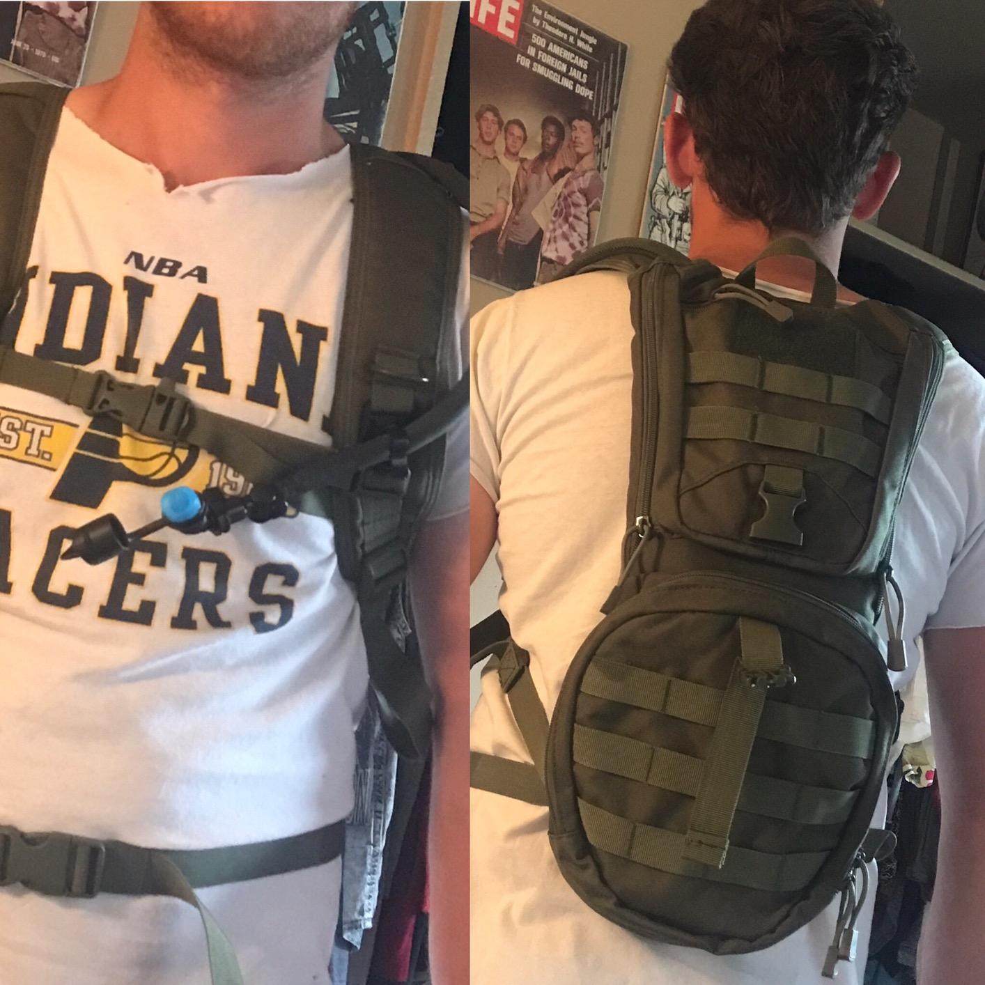 MARCHWAY Tactical Molle Hydration Pack Backpack with 3L TPU Water Bladder customer photo 2