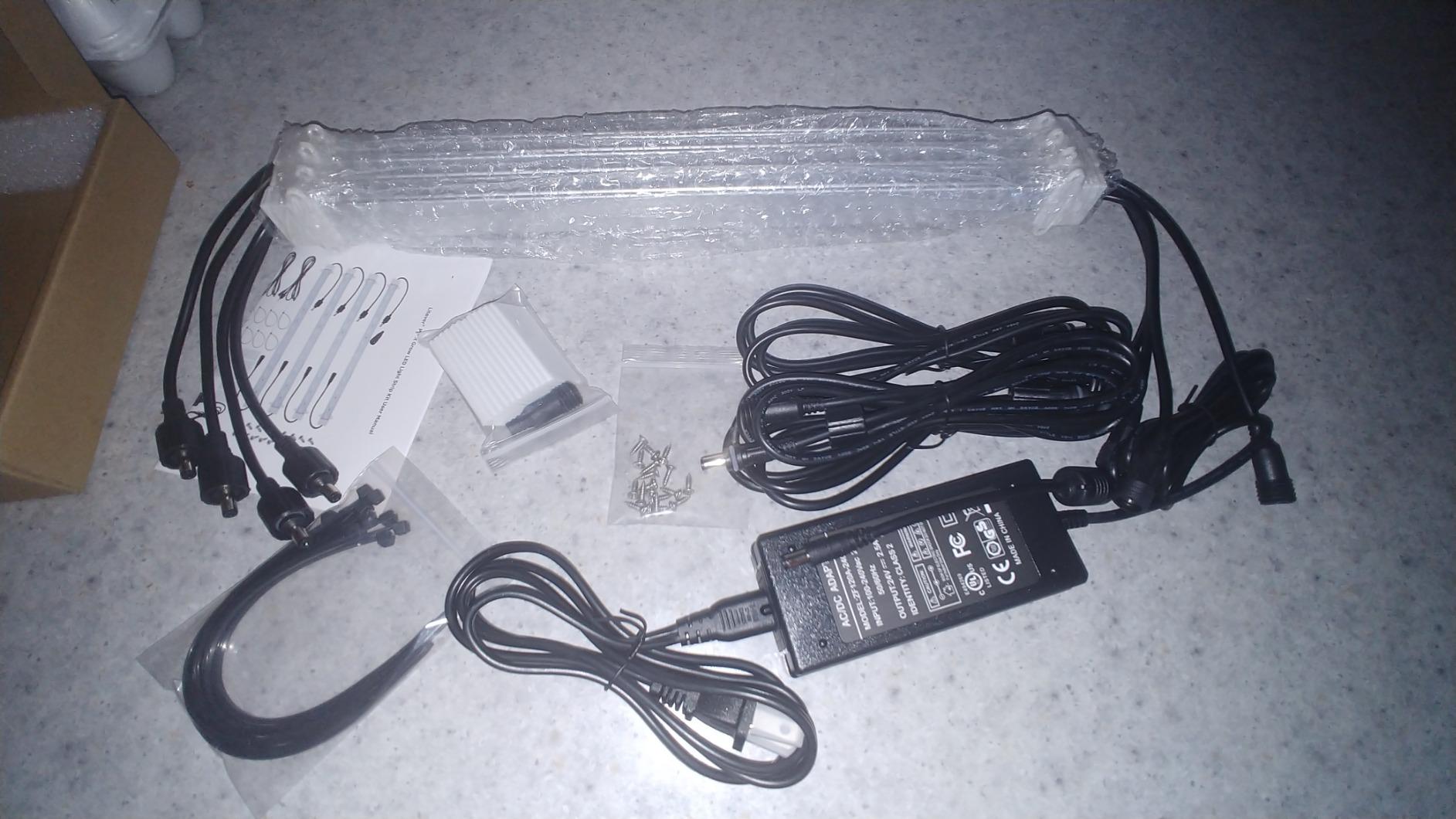 Litever Grow Light Strip Kit 36W with Timer, 4 pcs 16 Inches LED Grow Light Strips with Extension Cables, Mounting Accessories for Greenhouse, Grow Shelf. Perfect for Indoor Growing-(4-Strip-Kit) customer photo 1