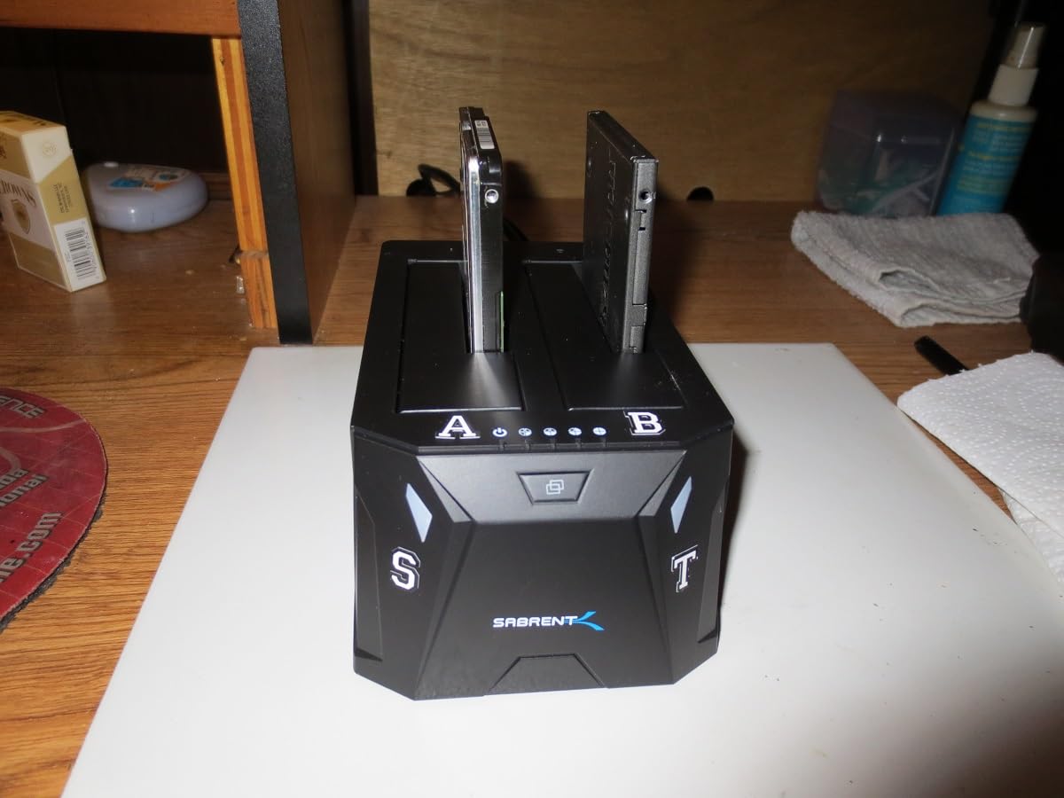 SABRENT USB 3.0 Dual Bay Hard Drive Docking Station & Cloner (EC-HD2B) customer photo 2