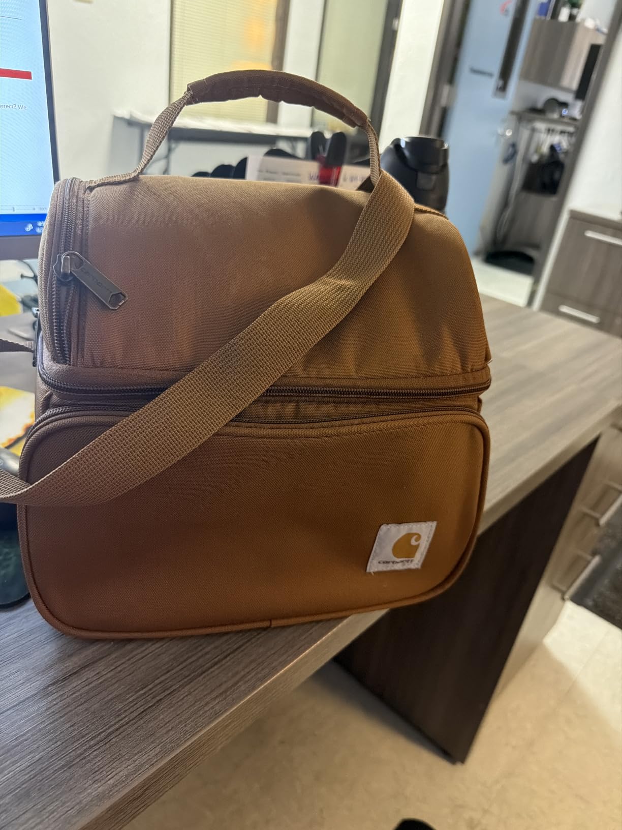 Carhartt Camping Cooler, Worksite Lunch Box, Soft Shell Lunch Bag for Construction Sites, Work and Everyday Use, Black customer photo 1