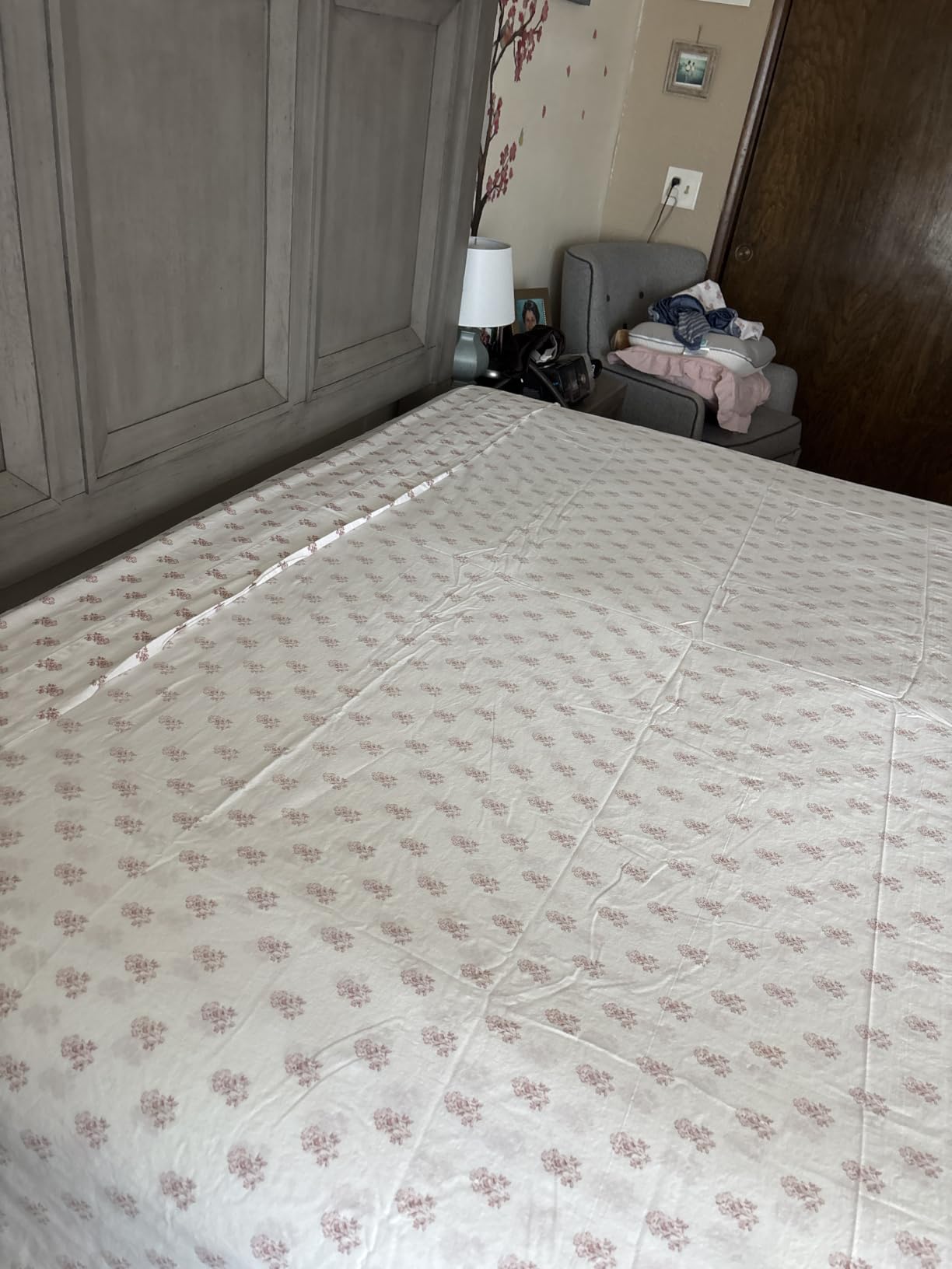 Comfort Spaces 100% Cotton Percale Sheets Queen Size 4 Piece, Paisley Multi customer photo 2