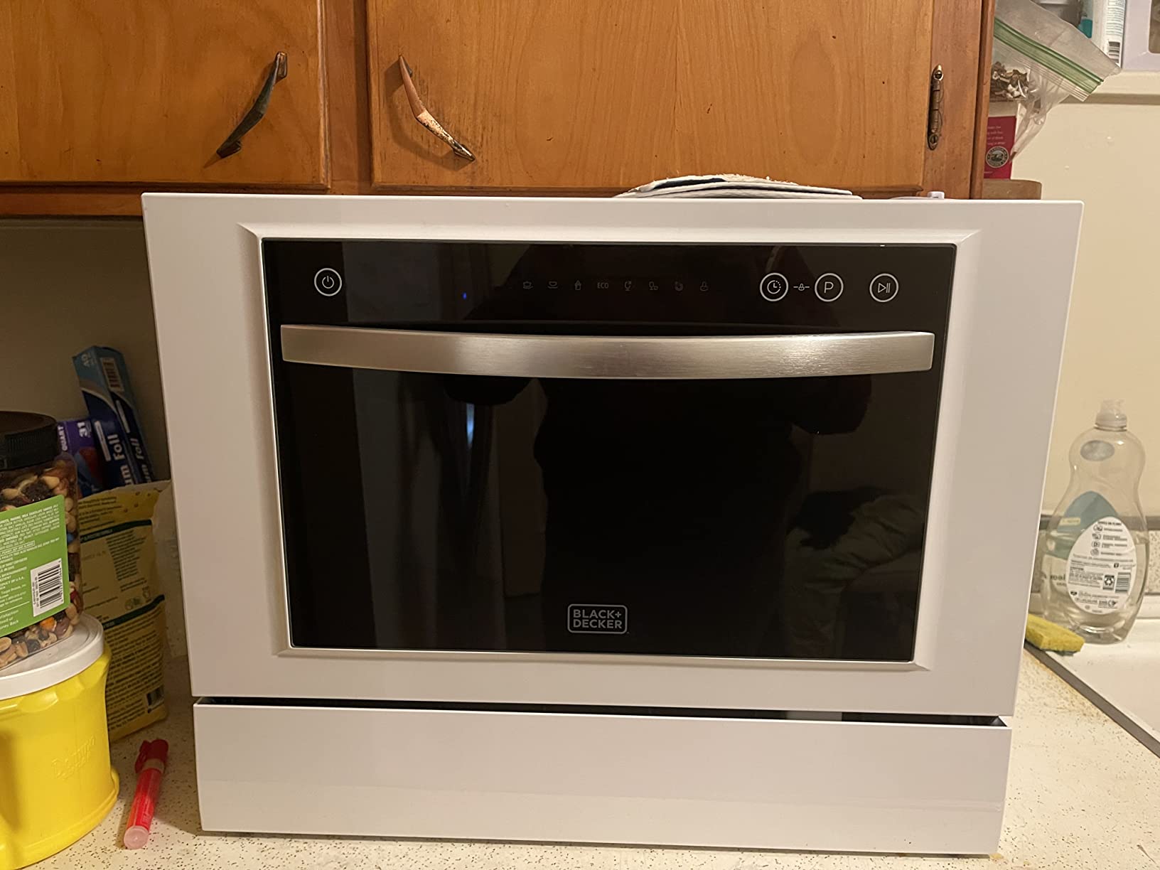 BLACK+DECKER Countertop Dishwasher, Energy Star Certified, BCD6W, White customer photo 1