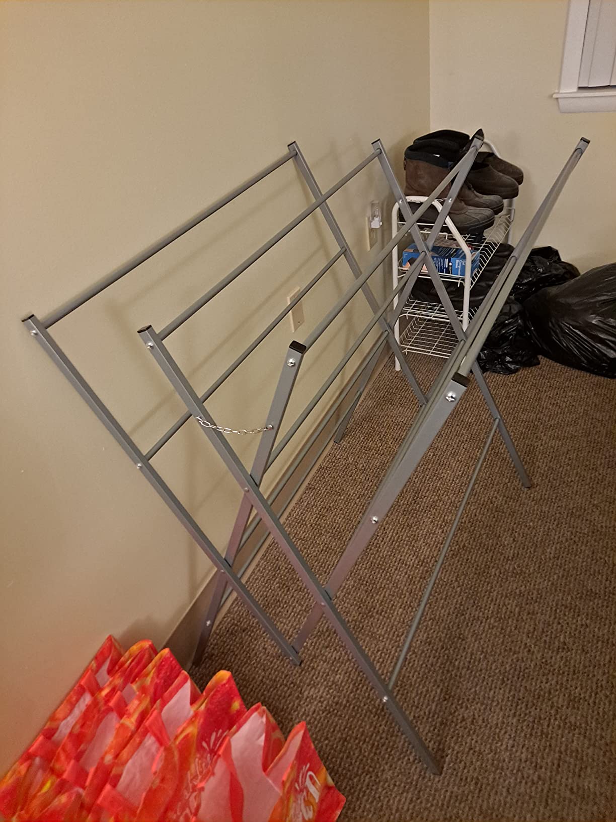 Whitmor Oversized Metal Drying Rack, Large Foldable Laundry Drying Rack customer photo 2