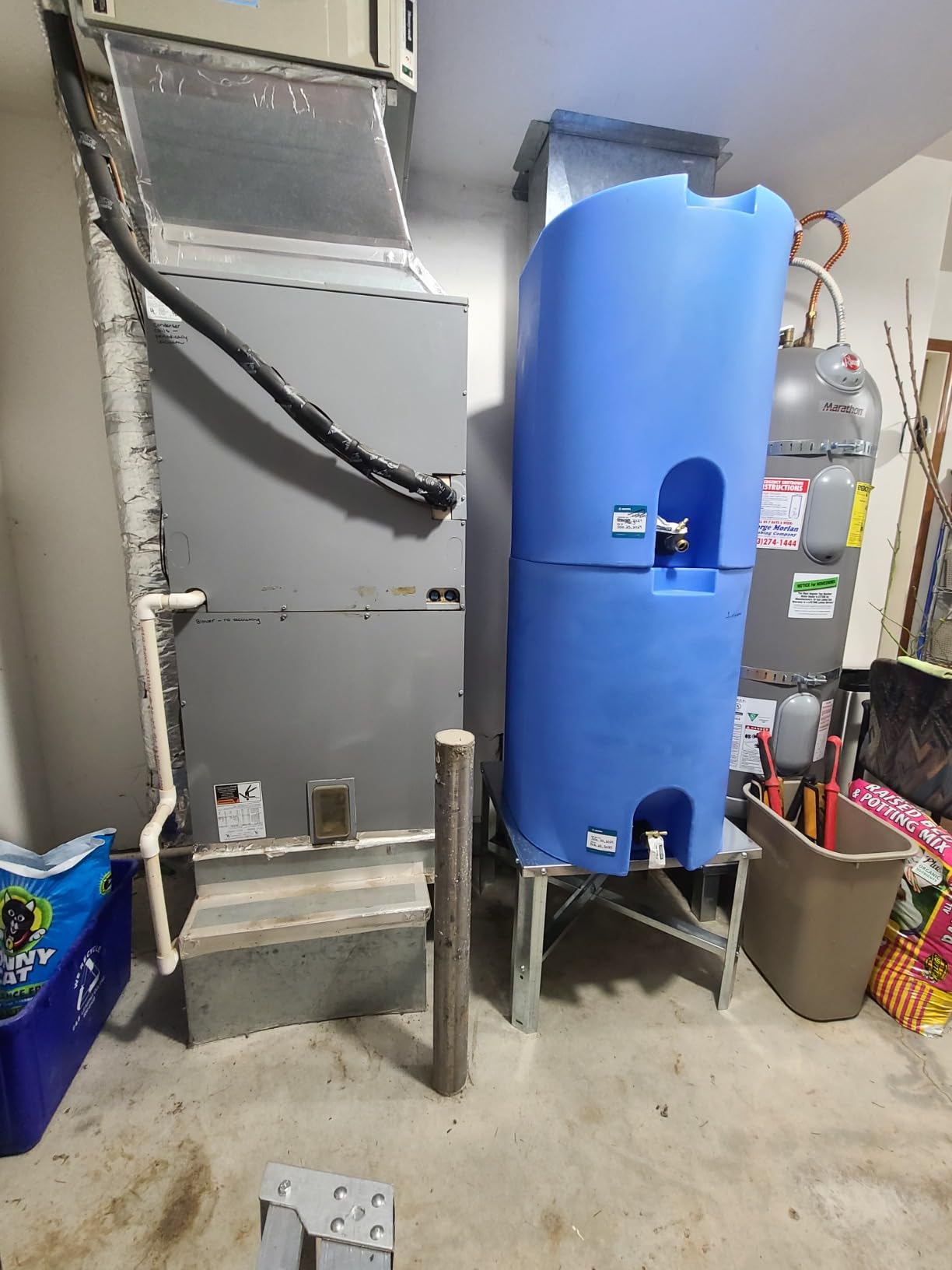 WaterPrepared 55 Gallon Unique Stackable Utility Water Tank, Blue customer photo 1