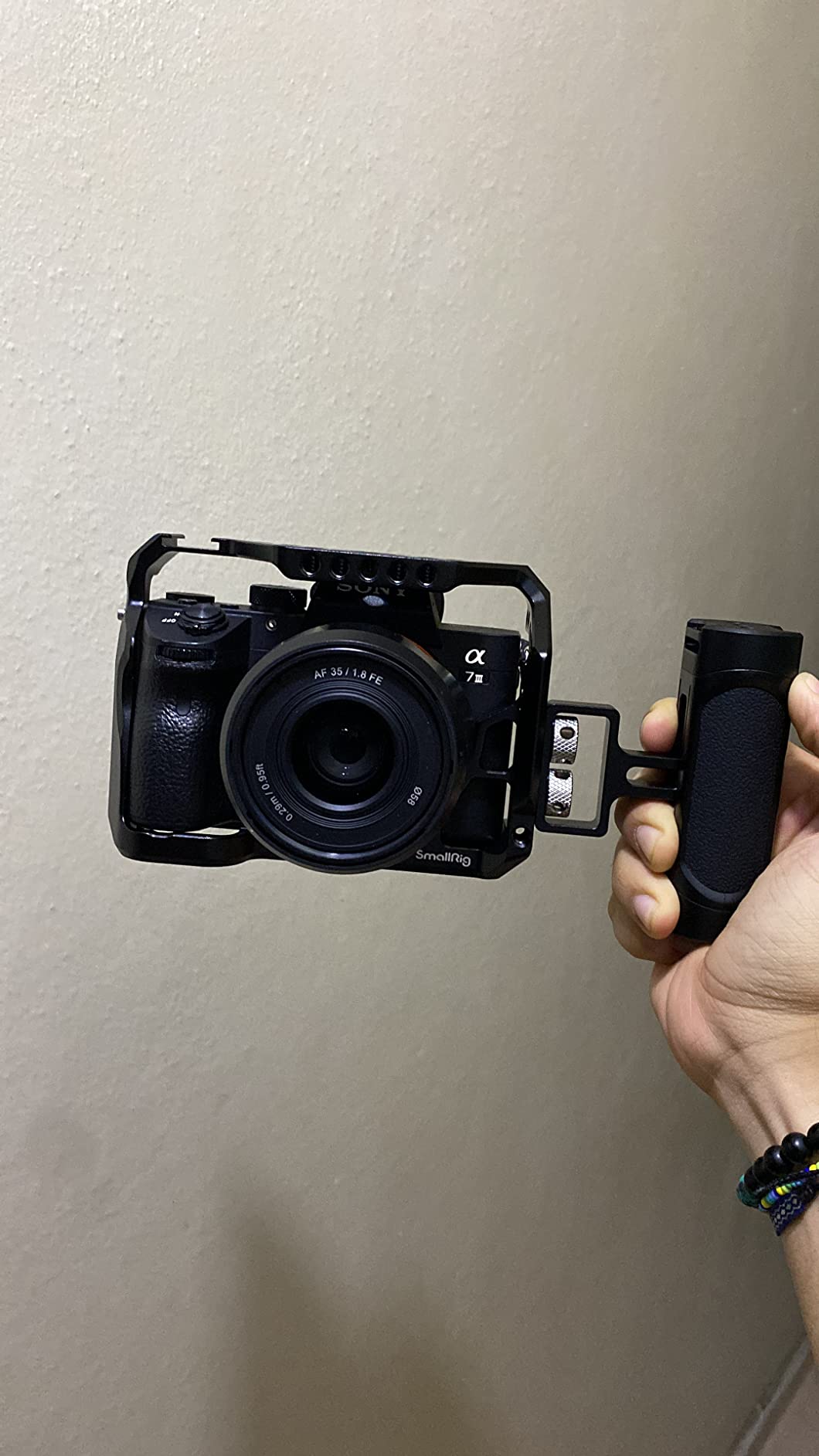 SmallRig A7RIII / A7III / A7M3 Camera Cage for Sony A7RIII / A7III / A7M3 Camera (ILCE-7RM3 / A7R Mark III), w/Shoe Mount, Built-in NATO Rail, Accessible for Sony XLR-K2M/K1M, Black – 2087 customer photo 2