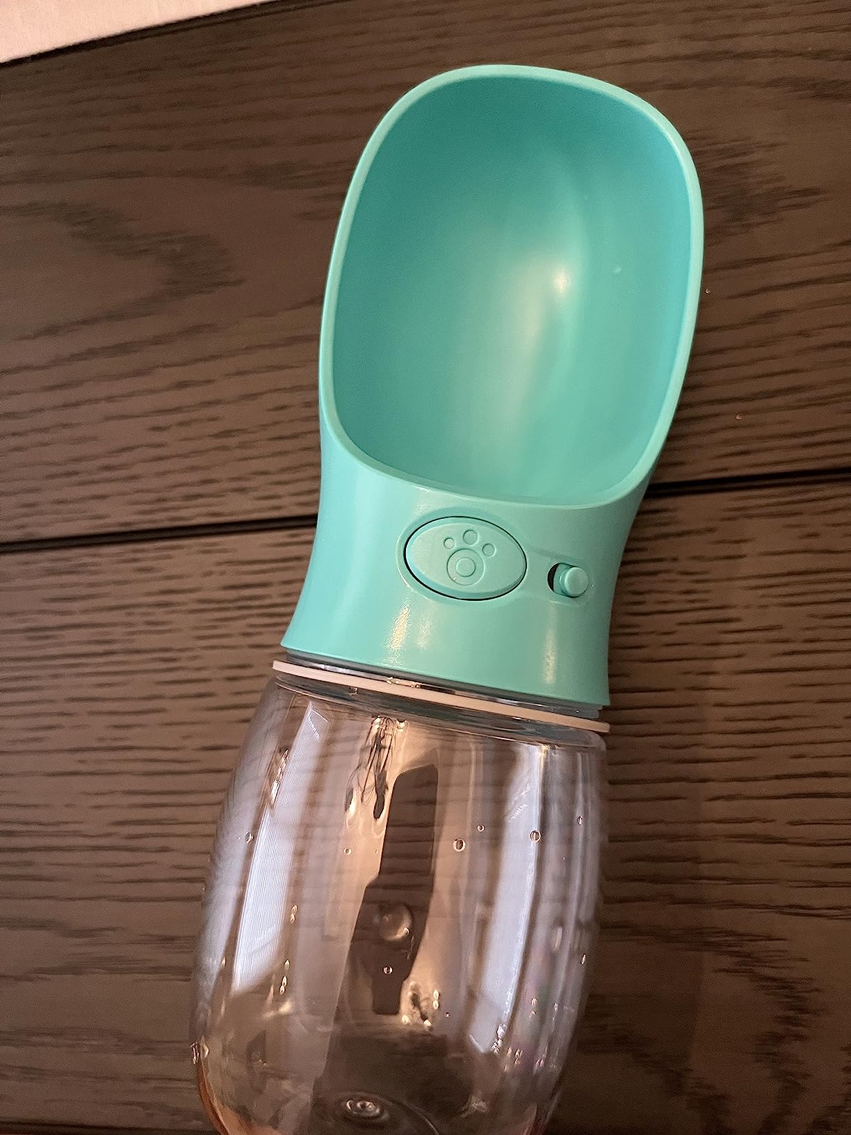 DEYACE Dog Water Bottle, Leak Proof Portable Pet Water Bottles for Dogs, Puppy Water Dispenser with Drinking Feeder for Travel (Teal 12oz) customer photo 1