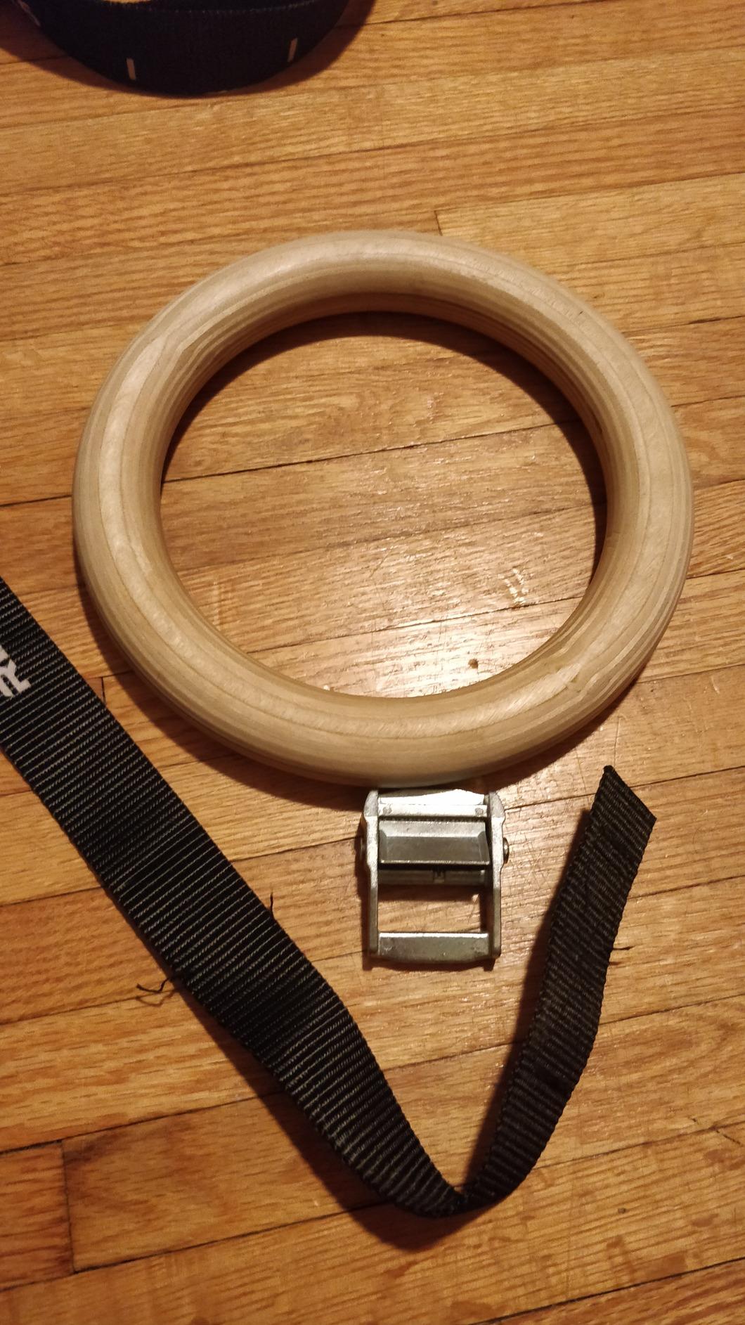 REP Fitness Wood Gymnastic Rings with Numbered Heavy Duty Adjustable Straps - Perfect for Cross-Training Workouts, Gymnastics and Conditioning customer photo 1