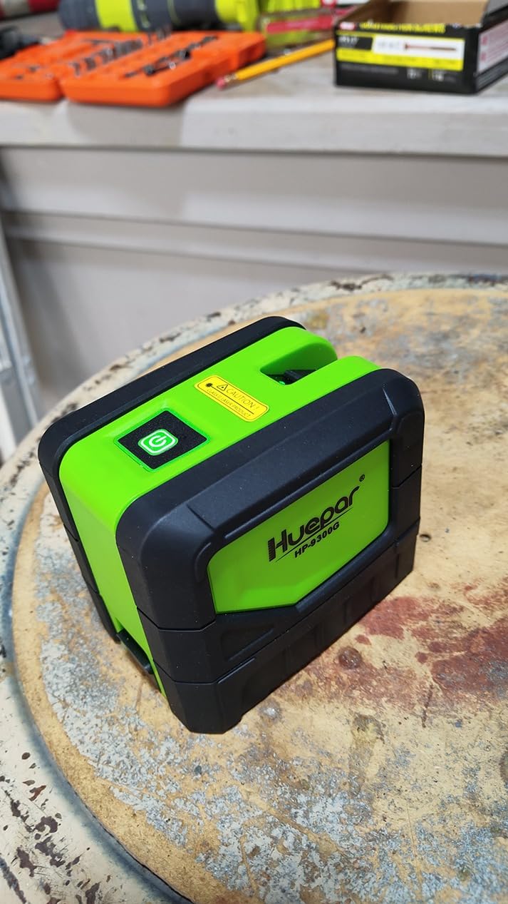 HUEPAR Laser Level with 2 Plumb Dots - 2 Plumb Points and 2 Cross Line customer photo 2