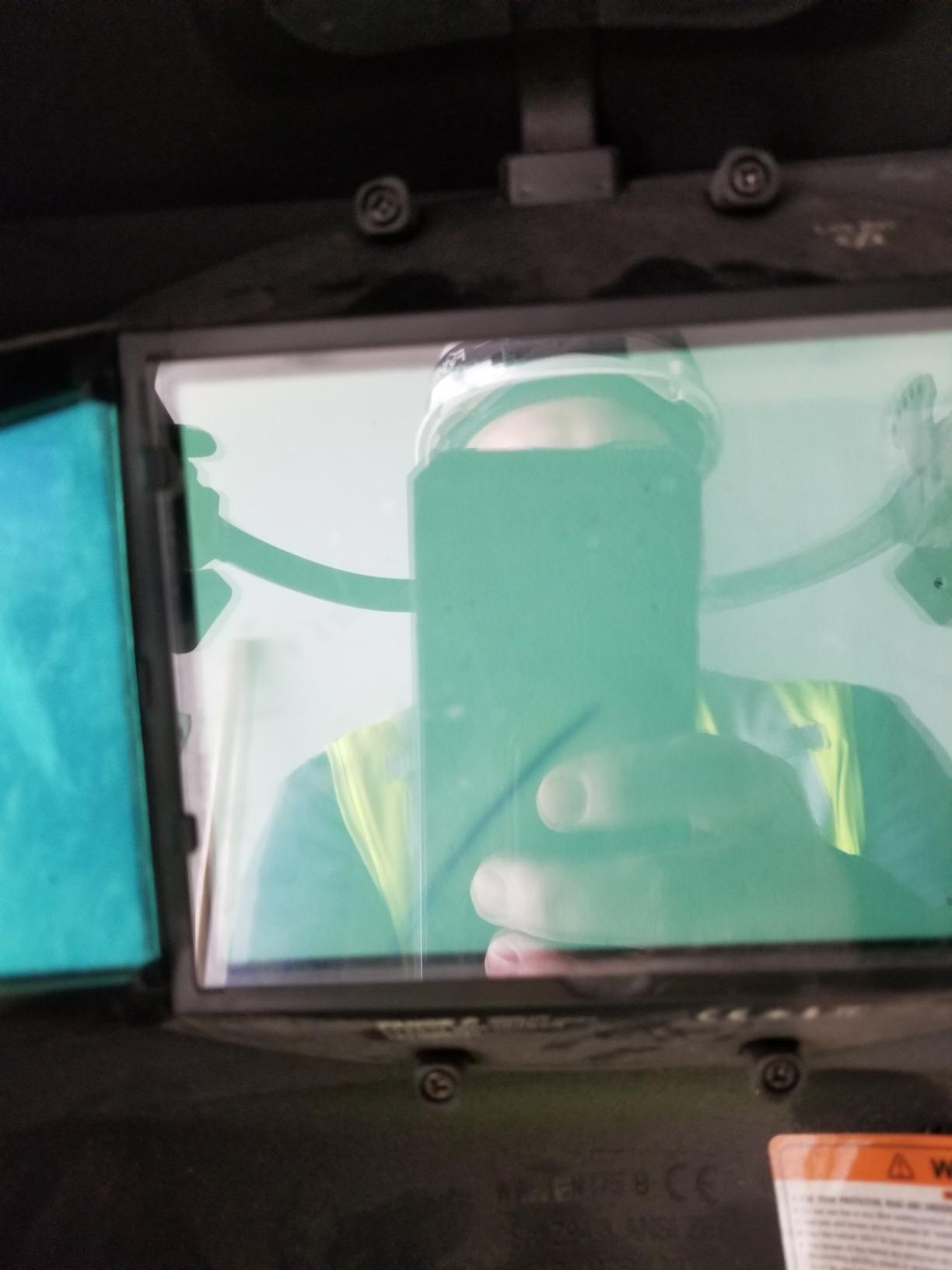 TGR Panoramic 180 View Solar Powered Auto Darkening Welding Helmet - True Color customer photo 2