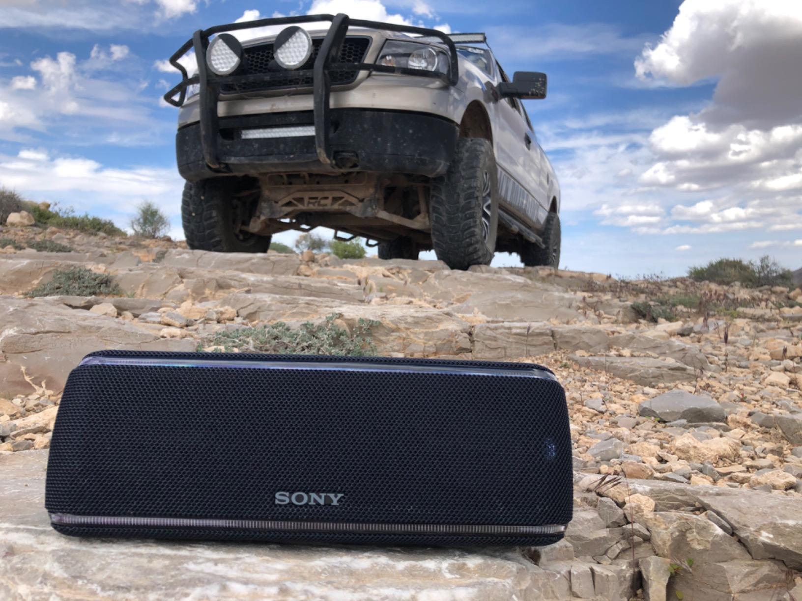 Sony SRS-XB41 Portable Bluetooth Speaker: Wireless Party Speaker with Flashing Line Light - Loud Audio for Phone Calls Bluetooth Speakers - Black - SRS-XB41 customer photo 1