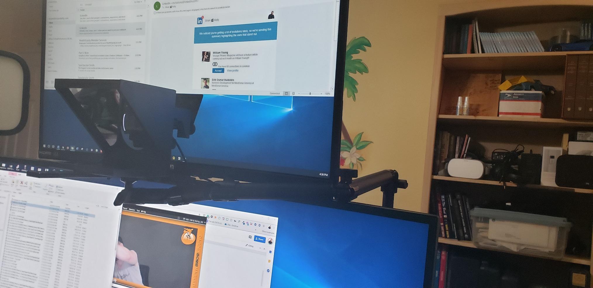 The Original Compact Personal Teleprompter for Video Production. No Studio Required. Perfect for DSLRs, Webcams, and Built-in Laptop Cameras. Use with iOS or Android. customer photo 2