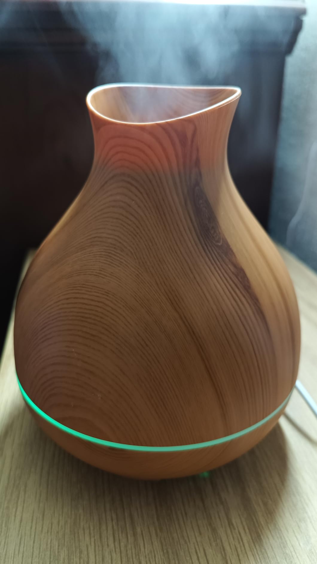 Aromatherapy Essential Oil Diffuser, 550ml Ultrasonic Fragrant Oil Large Room Humidifier, Diffusers for Home with Timer and Waterless Auto-Off, 7 Color LED Lights,Cool Mist Humidifiers customer photo 1