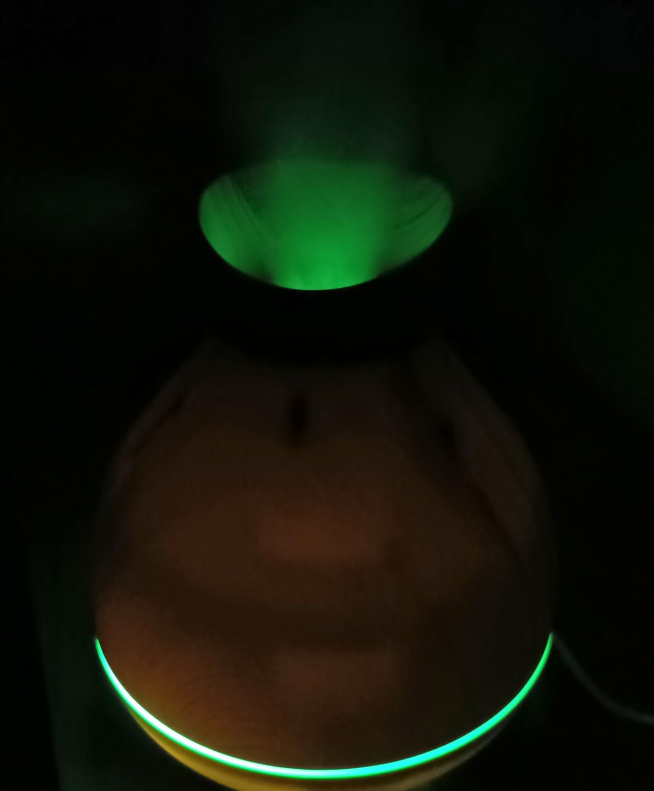 Aromatherapy Essential Oil Diffuser 550ml 12 Hours Wood Grain Aroma Diffuser with Timer Cool Mist Humidifier for Large Room, Home, Baby Bedroom, Waterless Auto Shut-off,7 Colors Lights Changing customer photo 2