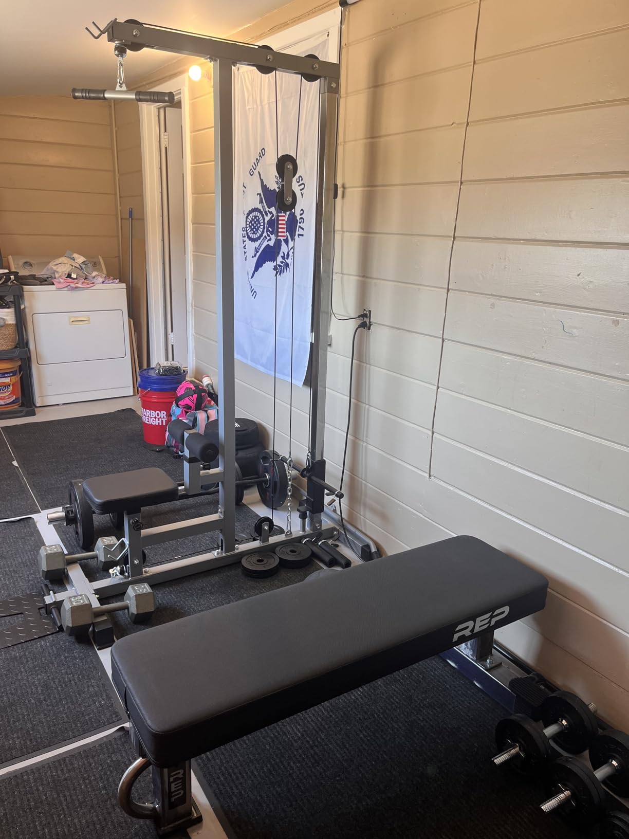 GDLF LAT Pull Down Machine, Low Row Cable Machine for Home Gym customer photo 2