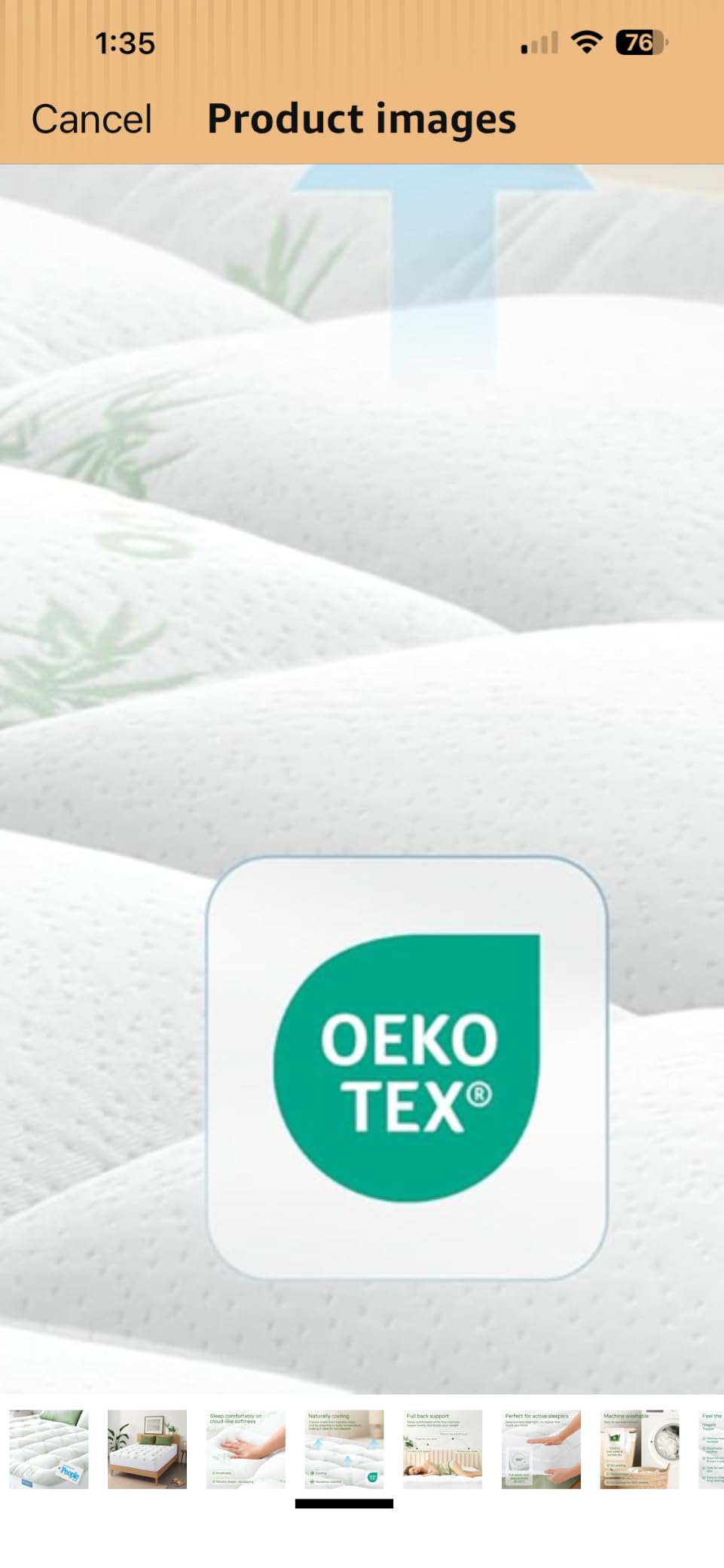 Niagara Sleep Solution Queen Ultra Soft Mattress Topper — Back Pain Relief customer photo 1