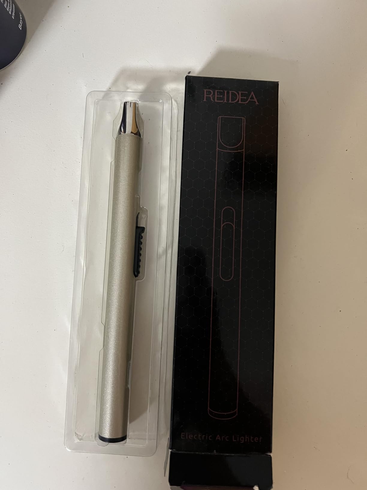REIDEA Candle Lighter Electric Arc Windproof Lighter, S4, Champagne Gold customer photo 1