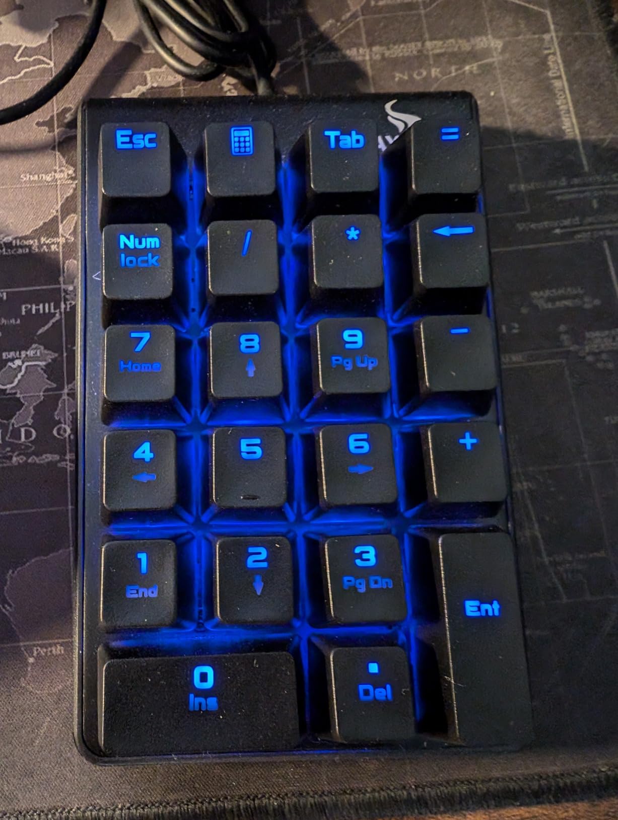 Mechanical Numeric Keypad, 22-Key USB Numpad for Laptop with LED Backlight customer photo 2