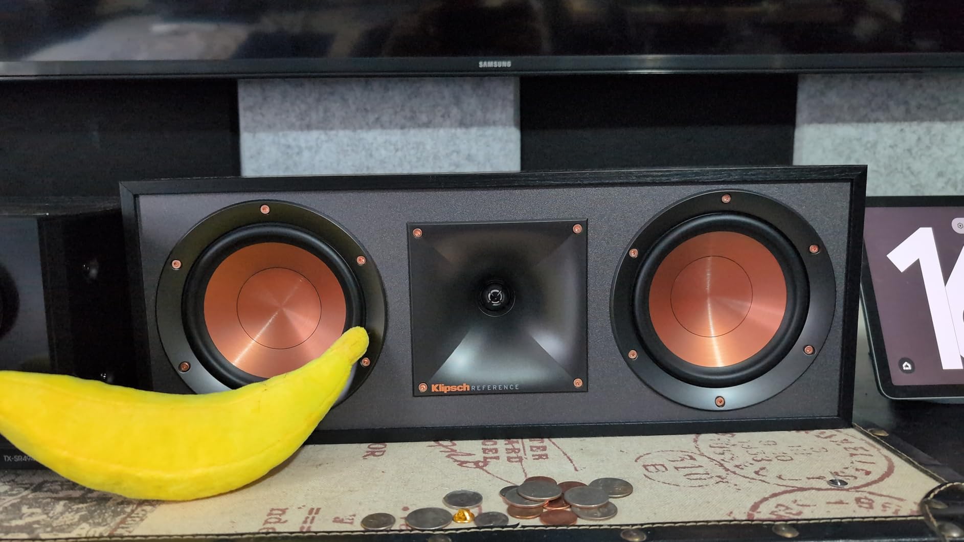 Klipsch R-52C Powerful Detailed Center Channel Home Speaker - Black customer photo 1
