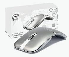Foldable Arc Wireless Mouse Silent Click Bluetooth 5.3 and 2.4GHz customer photo 1