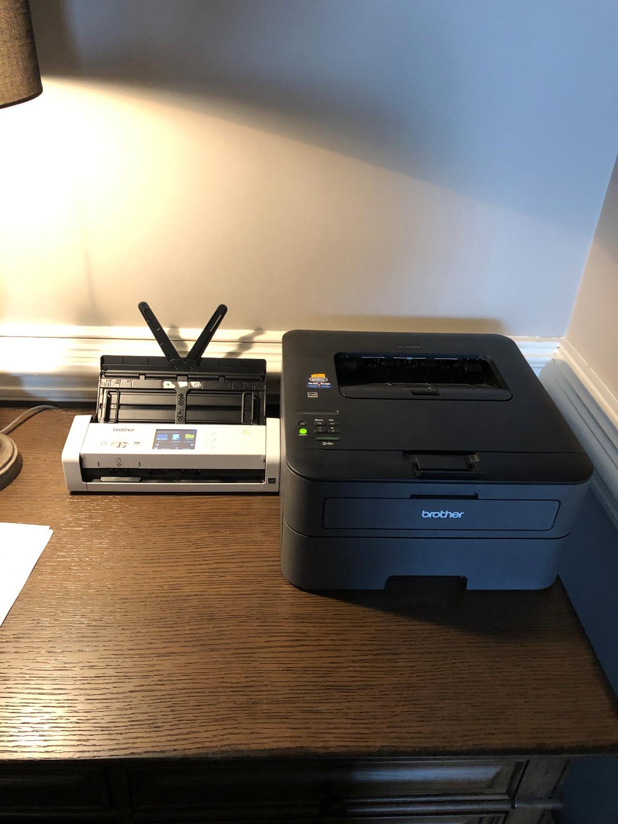 Brother Wireless Document Scanner, ADS-1700W, Fast Scan Speeds, Easy-to-Use, Ideal for Home, Home Office or On-the-Go Professionals (ADS1700W), white customer photo 1