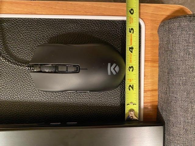 HUANUO Lap Desk - Fits up to 17 inches Laptop Desk, Woodgrain customer photo 1