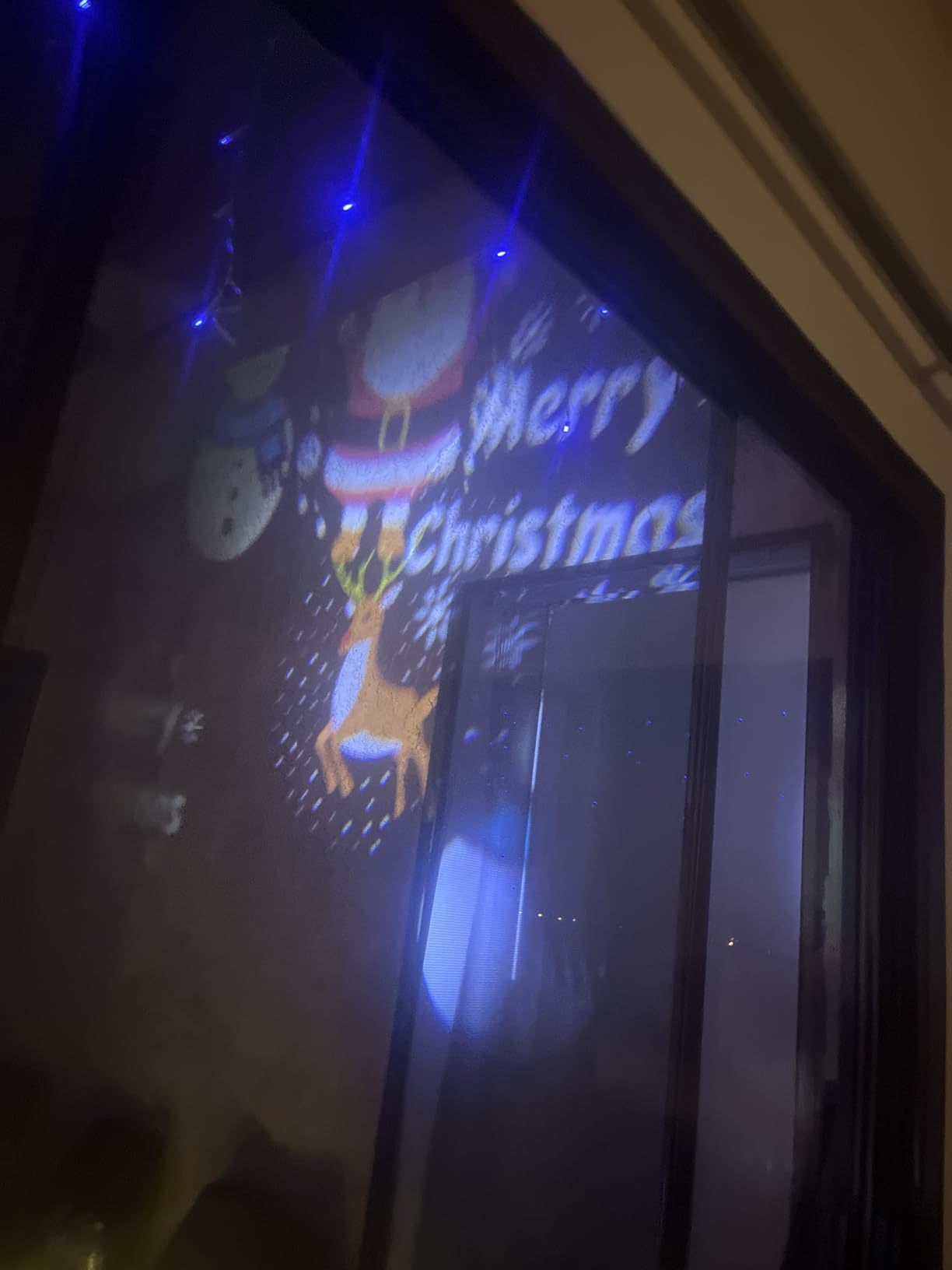 Halloween Christmas Projector Lights Outdoor, Brighter 14 HD Slides (3D Ocean Wave +Patterns) Waterproof Holiday Projector Lights Outdoor Indoor, Xmas Halloween Decorations for Yard Garden customer photo 2