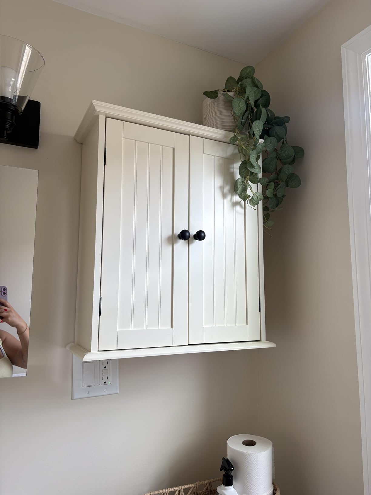 ChooChoo Bathroom Wall Cabinet with 2 Doors, Over The Toilet customer photo 1