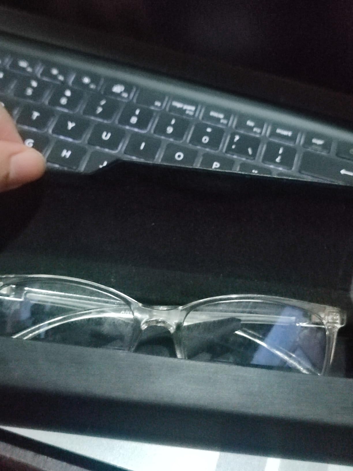 ANRRI Blue Light Blocking Glasses, Anti Eyestrain Lens Lightweight Frame Eyeglasses, Black, Men/Women customer photo 2