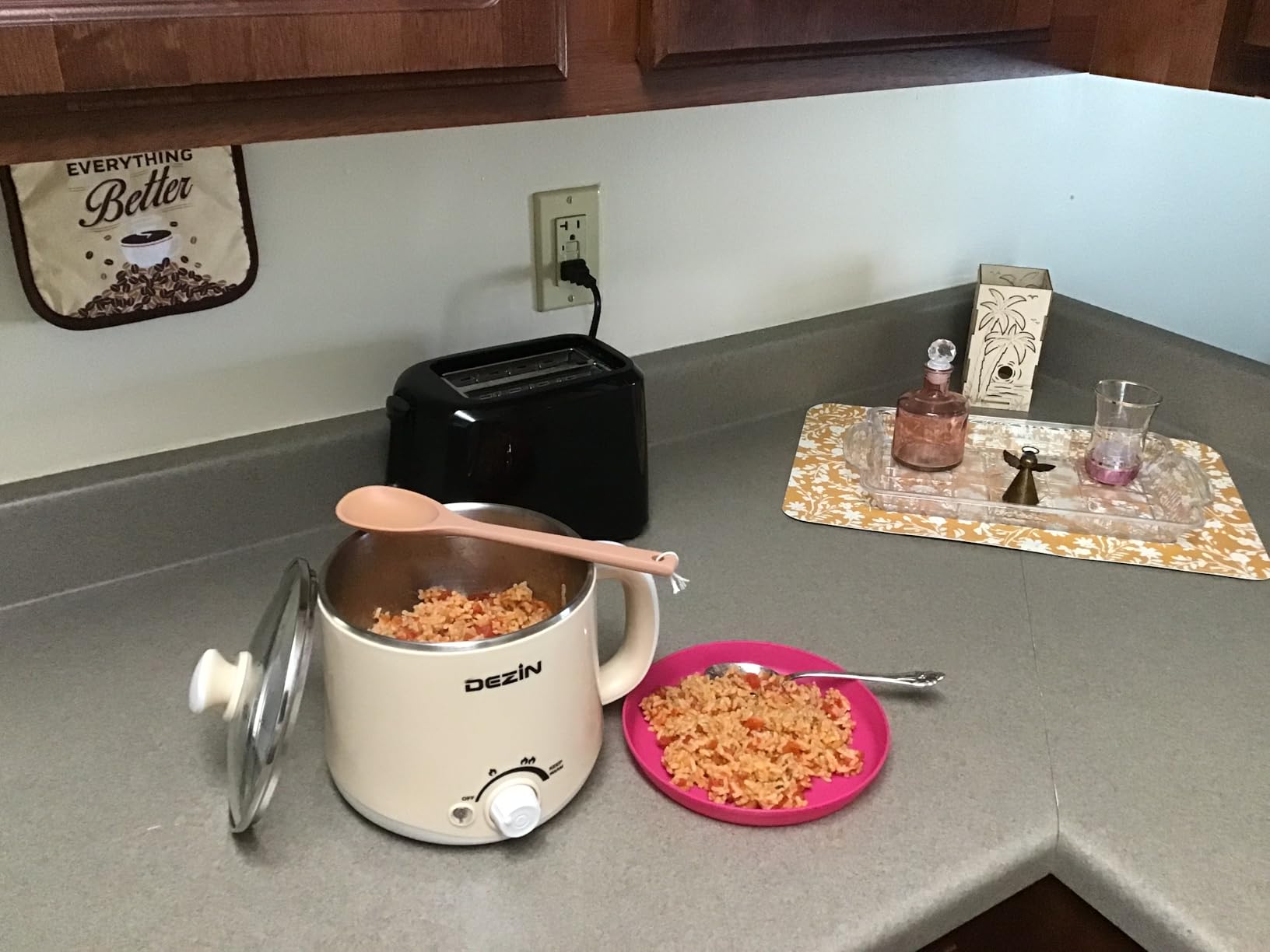 Dezin Hot Pot Electric, 1.6L Stainless Steel Ramen Cooker with Keep Warm customer photo 1