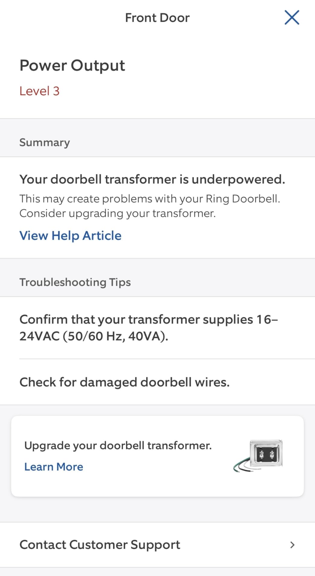 Hardwired Transformer for Ring Wired Video Doorbells customer photo 2